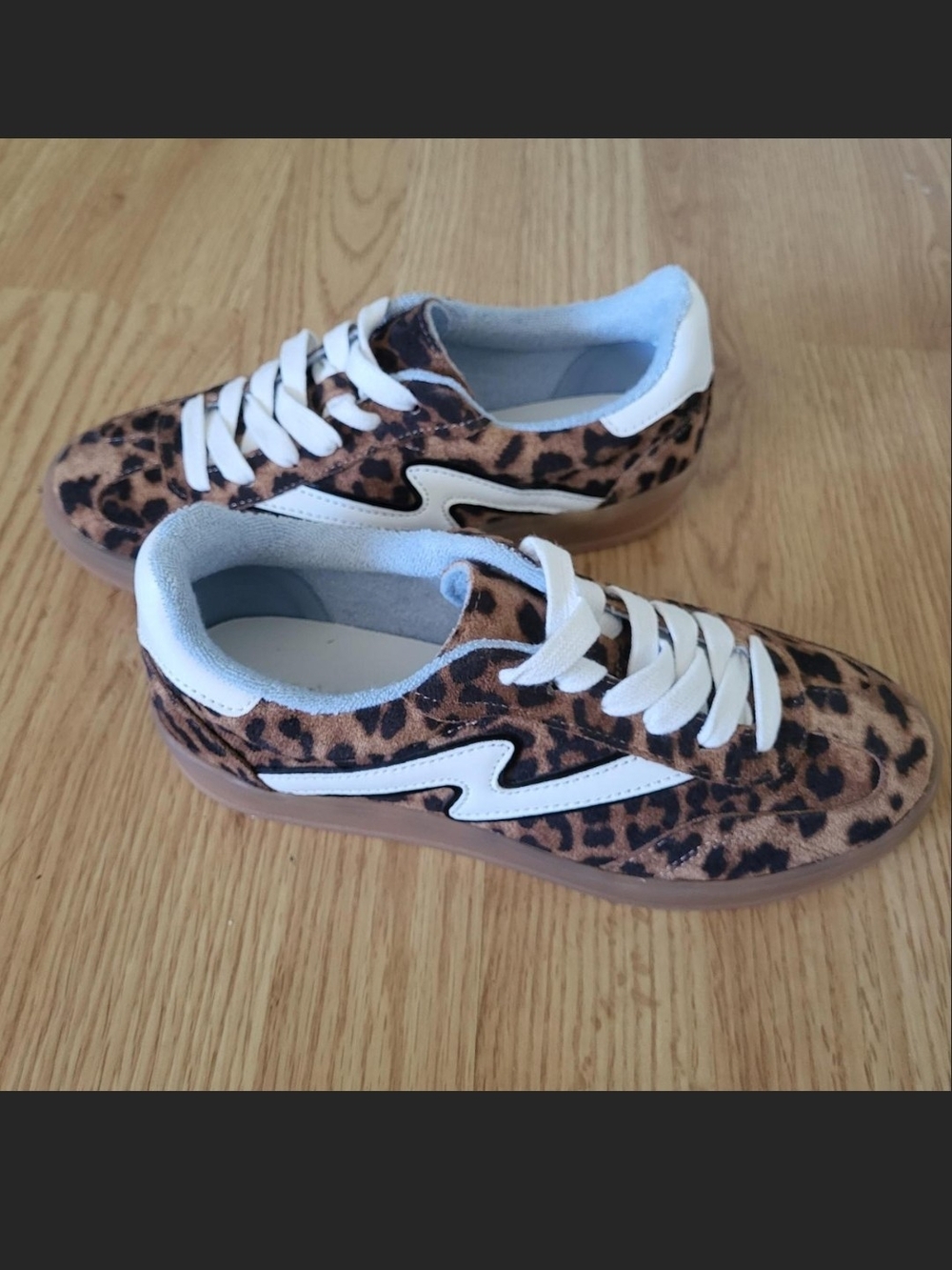 Madden Girl Leopard Print Sneakers - Brown/White